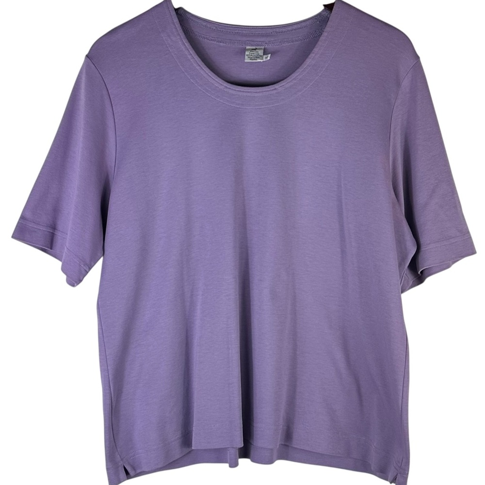 Peruvian Connection 2 pc. Set Skirt Shirt Top Sz XL 14 16 Lilac Purple Pima - Picture 4 of 5